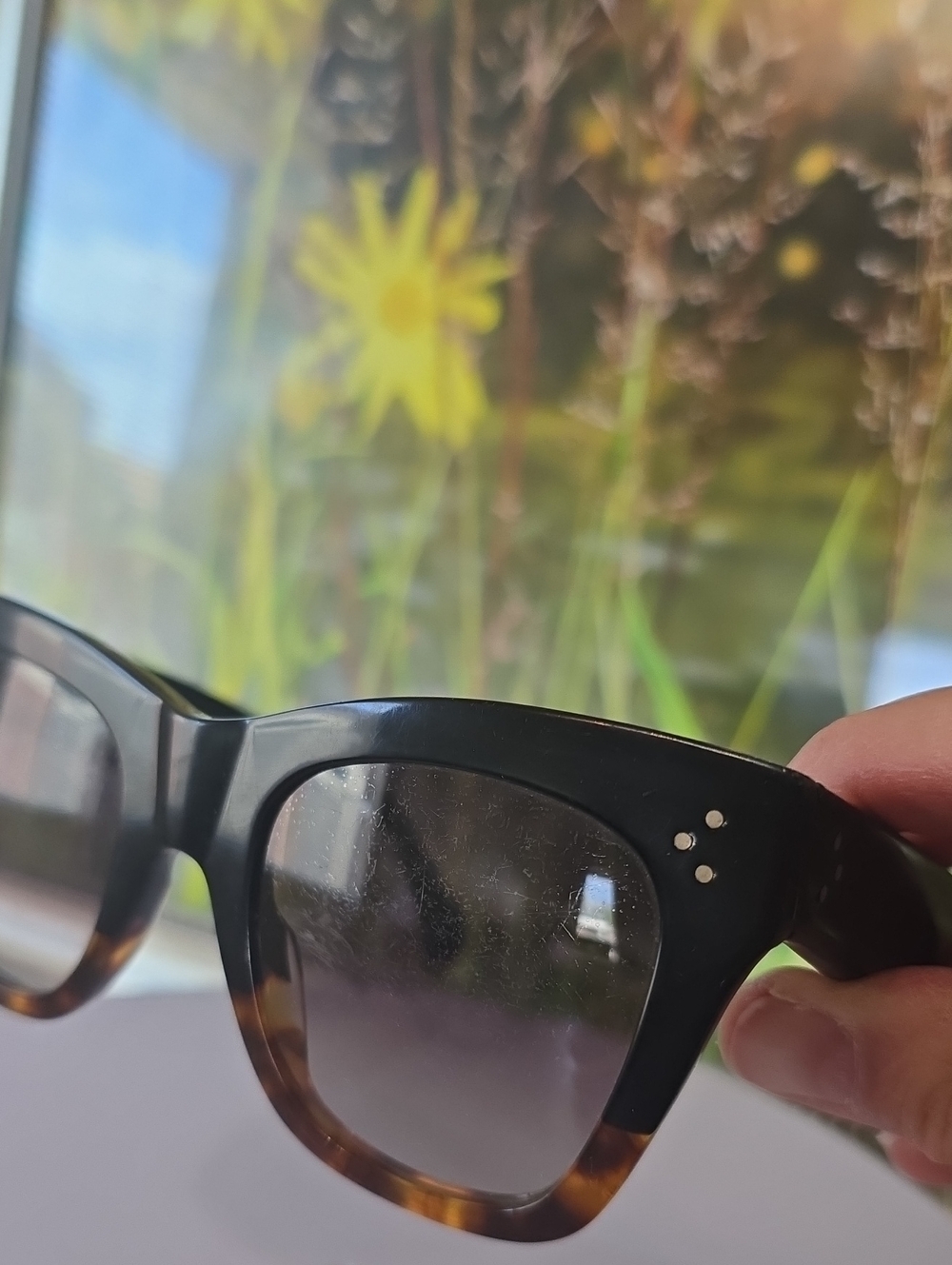CELINE CL40004I Cat Eye Sunglasses Black Tortoise Gradient Lenses Italy Designer - Picture 10 of 11